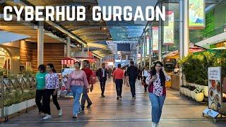 DLF Cyber Hub Gurgaon | Food & Entertainment Hub | Delhi NCR, India | 4K Walk