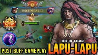 Monster Offlane Lapu Lapu Post Buff Gameplay 100% Unstoppable - Build Top 1 Global Lapu Lapu ~ MLBB