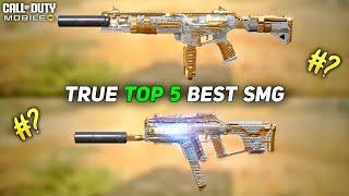 True Top 5 best SMG in Cod Mobile Season 9 #codm