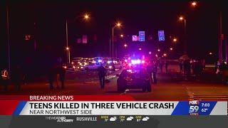 Teens killed in three vehicle crash