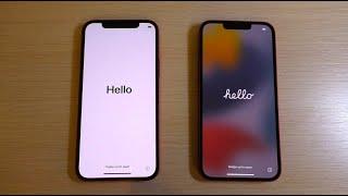 iOS 14 vs iOS 15 (iPhone 12 vs iPhone 13) Boot animation