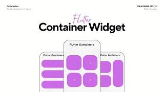 Flutter Tutorial:Creating Containers for Beautiful UI Designs | How to make Container |  Cool Widget