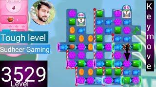 Candy crush saga level 3529 । No boosters । Tough level । Candy crush 3529 help । Sudheer Gaming