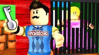 Roblox - HELLO NEIGHBOR - SECRET GIRL PRISONER?!