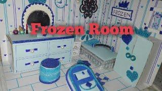 DIY!! BEAUTIFUL FROZEN ROOM // FROZEN ROOM ACCESSORIES // MINIATURE ROOM