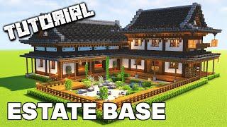 Japanese Estate Base | Minecraft Tutorial Part 1