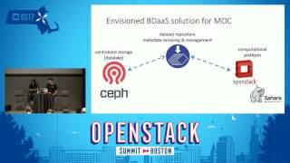 Big Data as a Service at Mass Open Cloud