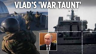 Russia releases dramatic footage of war games in ENGLISH CHANNEL - but is all it seems?