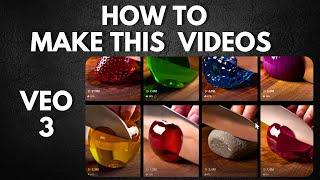 How to Make AI Glass ASMR Videos in Minutes Using Google Veo 3 | Create VIRAL AI ASMR Videos