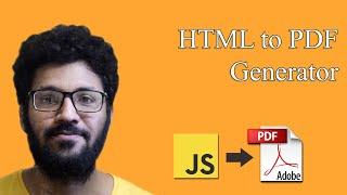 HTML to PDF using JavaScript