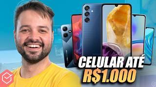 TOP 7 MELHORES CELULARES até R$1000! // Opções CUSTO BENEFÍCIO para 2024!