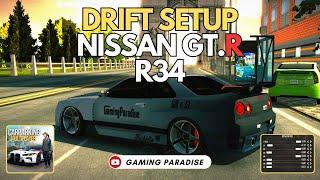 NISSAN GTR R34 | SMOOTH DRIFT SETUP | CAR PARKING MULTIPLLAYER