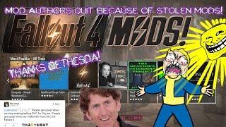 Mod Authors quit making mods because of stolen mods on Bethesda.net!!! (RANT)