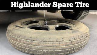 2020 - 2022 Toyota Highlander Spare Tire Location - How To Remove Spare & Jack - Change Flat