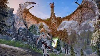 Skyrim April 2016 Dragon combat test 1