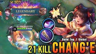 21 Kills!! Chang'e Hybrid Attack Speed Build - Build Top 1 Global Chang'e ~ MLBB