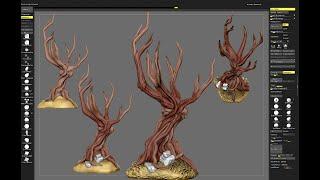 Sculpting a Haunted Tree in ZBrush for 3D Printing