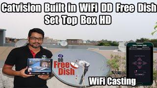 Catvision Built in WiFi DD Free Dish Set Top Box HD Unboxing & Installation