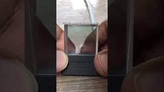 Enchanting Crystal Cube Photo Display - Holographic Smart Clock & Weather Station