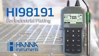 Video - The Hanna Instruments Portable pH/ORP/ISE Meter HI98191