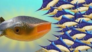 КИТОВАЯ АКУЛА ПРОТИВ 1000 РЫБ-МЕЧЕЙ, БИТВА АКУЛ | Feed and Grow Fish