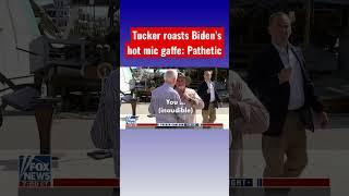 Tucker Carlson: Biden was caught on a hot mic warning his enemies #shorts