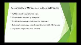 Safety toolbox talk 20 Responsibility of Management regarding safety in Industry