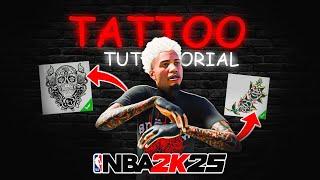 BEST TATTOO TUTORIAL IN NBA2K25! COMP TATTOOS 2K25! BEST ADVANCED TATTOO TUTORIAL!