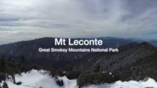 Winter Hiking Alum Cave Trail to Mt LeConte - Great Smoky Mountains