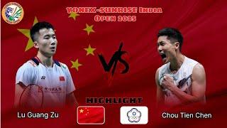 Epic Clash! Lu Guang Zu (CHN) vs. Chou Tien Chen (TPE) | India Open 2025 Badminton