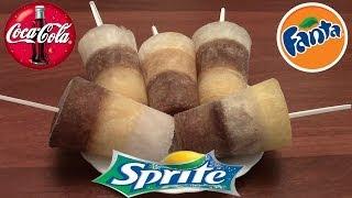 How to make ice cream fruit ice from Coca-Cola, Sprite, Fanta