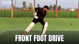 Perfect FRONT FOOT Drive | Cricket Masterclass | Batting Tips by Taruwar Kohli