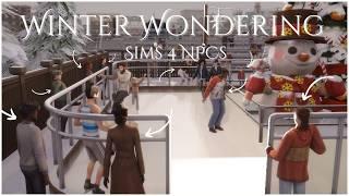 Sims 4 Mod Showcase Winter Wondering NPC Pack | Animated Deco Sims