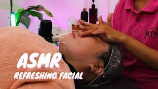 ASMR Refreshing Facial (Cleansing, Scrub, Face Massage, Cool Machine)- No Talking