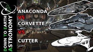 CUTTER VS CORVETTE VS ANACONDA | ELITE DANGEROUS