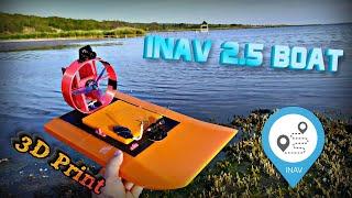 Inav 2.5 Boat Тестирую на аэроглиссере !