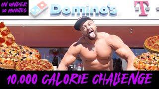 10,000 CALORIE PIZZA CHALLENGE AT DOMINOS IN 30 MINUTES!!!