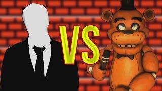 5 Ночей с Фредди VS Слендермен | СУПЕР РЭП БИТВА | Five Nights At Freddy's FNAF Против Slender man