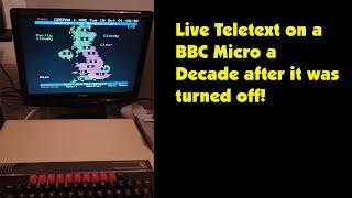 Live Teletext on a BBC Micro a decade after it was turned off.