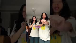 We both look crazy at the end#holi #colors #indian #sistes #transition #nyc #newyork #twins #viral