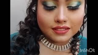 #partymakeup #goldenlook#makeover