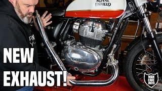 Interceptor 650 Project Ep.5 - New exhaust fitting, road test & sound comparison!