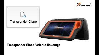 Xhorse VVDI Key Tool Plus: [ Transponder Clone ] Vehicle List  vvdishop