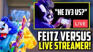 FEITZ WIPES STREAMER SQUAD ON ANOTHER SERVER!! | PUBG Mobile