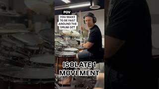 Improve Drum-Set Speed by Isolating #drumlesson #drums #mobility