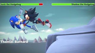 Sonic the Hedgehog vs. Shadow the Hedgehog with healthbars 1/4