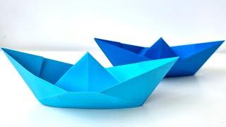 Origami BOAT How to make a paper boat with your own hands How To Make a Paper Boat origami boat