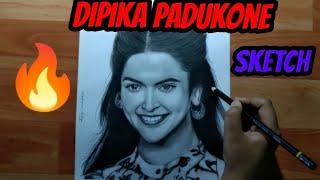 Deepika Padukone Sketch || Artist Sohom Dey