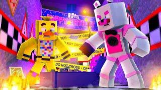 Destroying Chica's Party World! Minecraft FNAF Roleplay