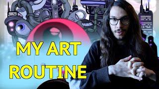 Daily ROUTINE as a DIGITAL ARTIST & ANIMATOR